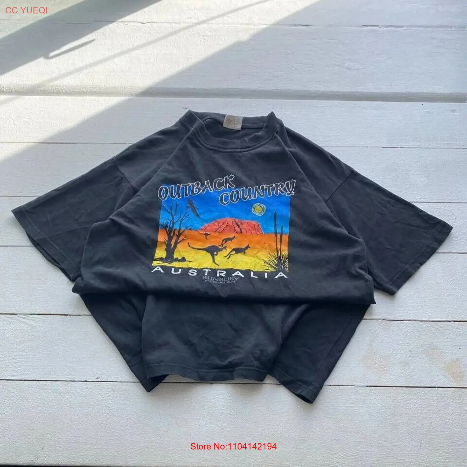 Vintage Fashion Australia - Koszulka męska w stylu lat 90.,