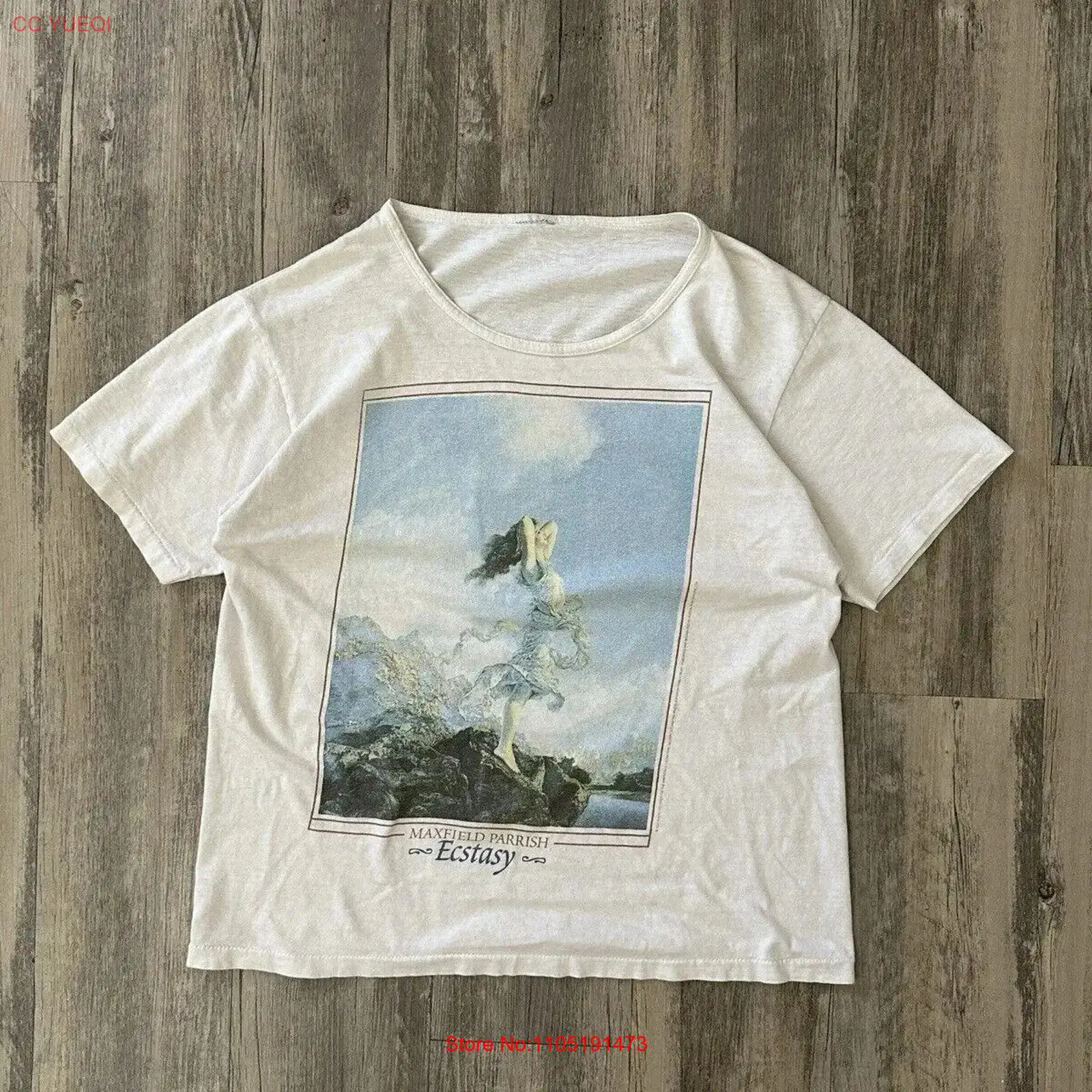 Vintage Fashion Art - Koszulka Vintage z grafiką Maxfielda Parrish