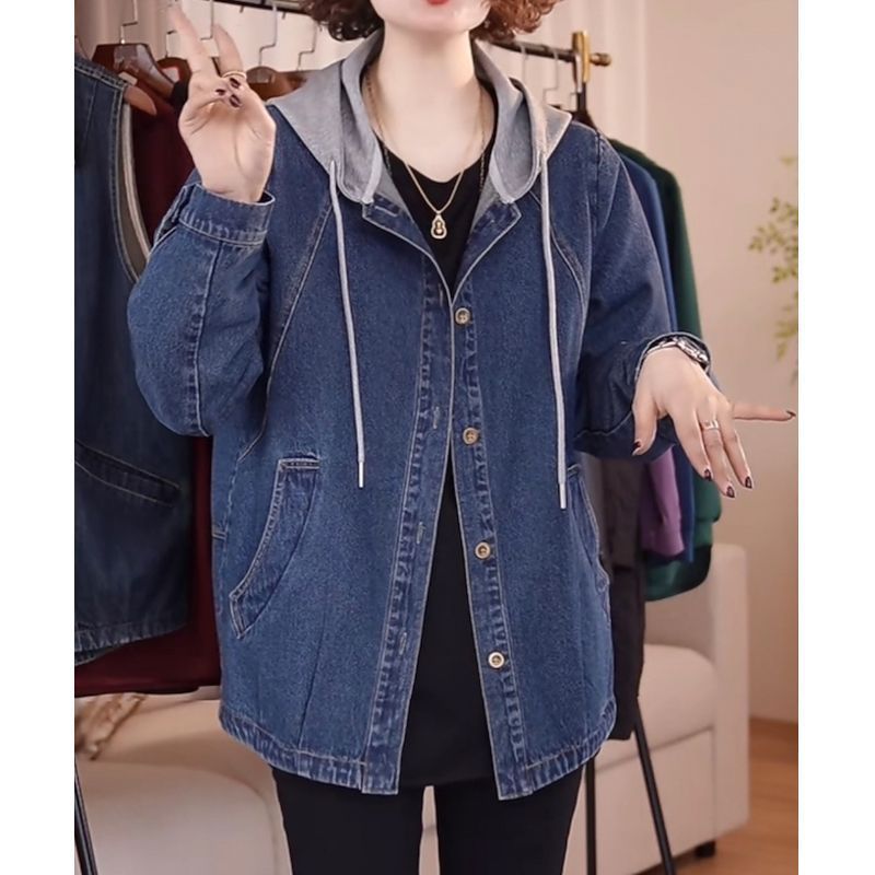 Patchwork Jean Jacket - Europejska wysokiej jakości kurtka jeansowa damska