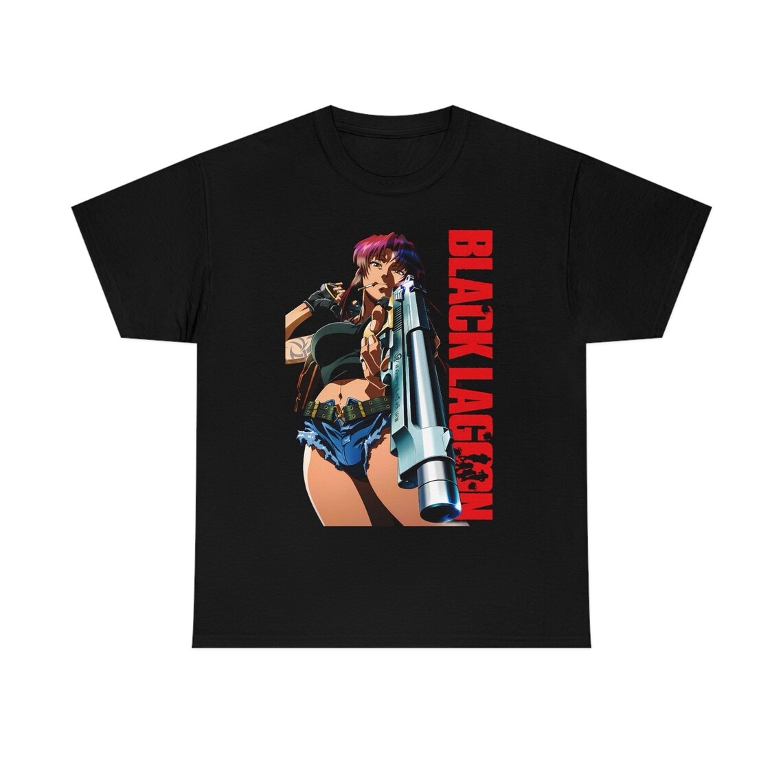 Vintage Fashion Eu - Koszulka 2026 Japońskie Anime Black Lagoon