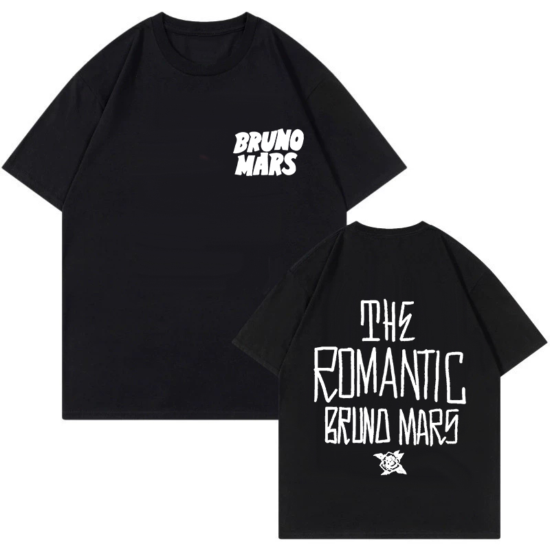 Vintage Fashion Eu - Koszulka Bruno Mars z nadrukiem w