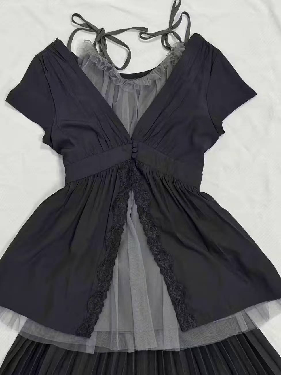 Vintage Fashion Pieces - Vintage Sweet Lolita 3-częściowy zestaw damski