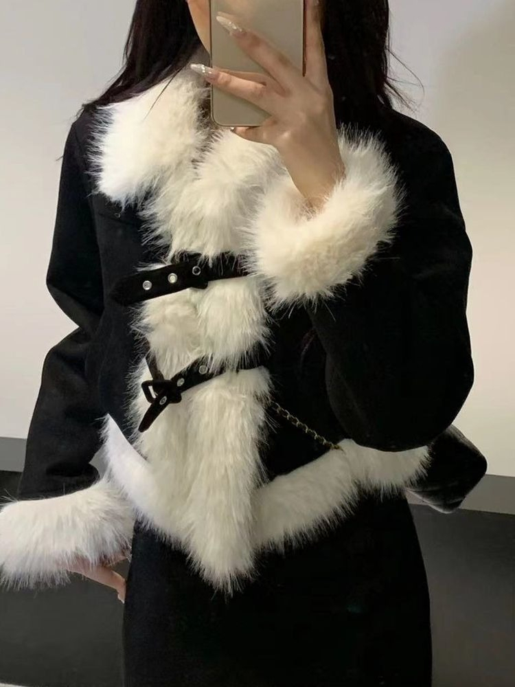 Vintage Fashion Pieces - Koreański styl vintage, ciepłe komplety damskie,
