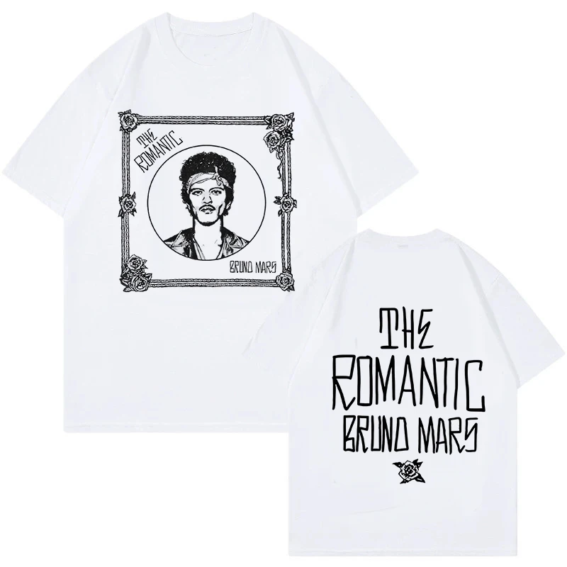 Vintage Fashion Eu - Koszulka Bruno Mars z nadrukiem w