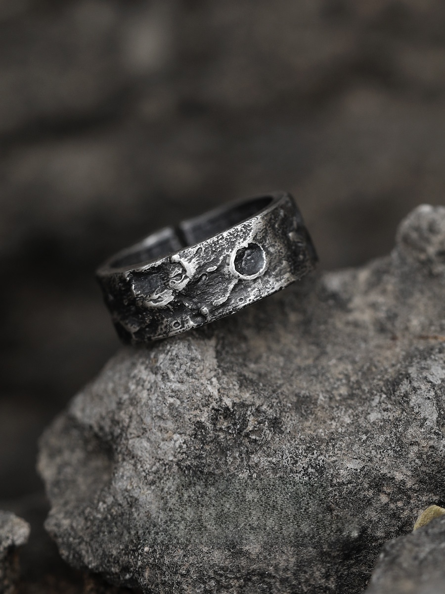 Vintage Fashion Rings - Oryginalny pierścionek męski z czystego srebra