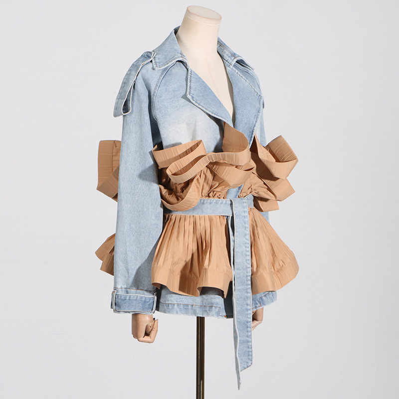 HKSH Wiosna Lato Nowa Eleganck – Patchwork Jean Jacket recenzja i cena