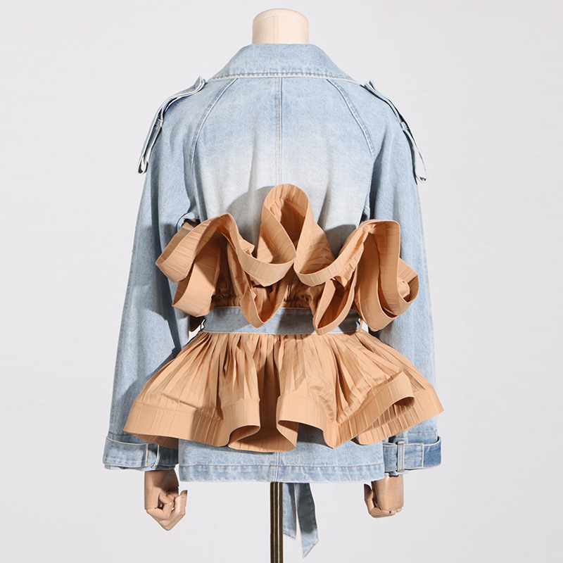 HKSH Wiosna Lato Nowa Eleganck – Patchwork Jean Jacket recenzja i cena