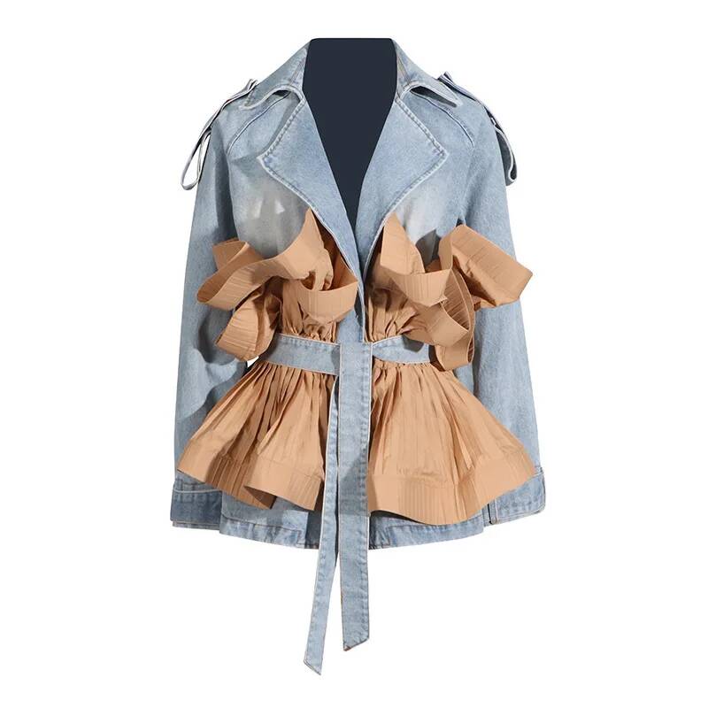 HKSH Wiosna Lato Nowa Eleganck – Patchwork Jean Jacket recenzja i cena