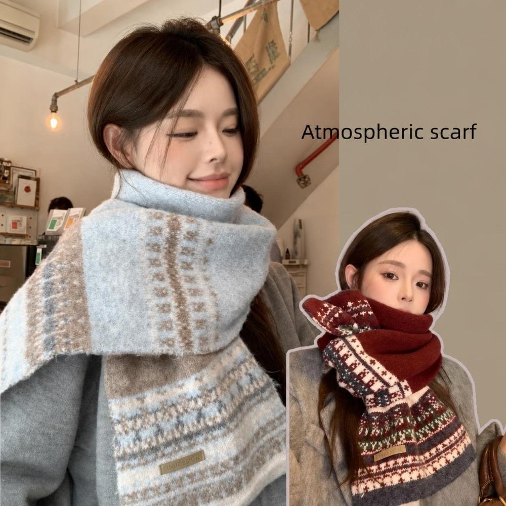 Nowy szalik w kratkę Fair Isle – Vintage Fashion Faire recenzja i cena