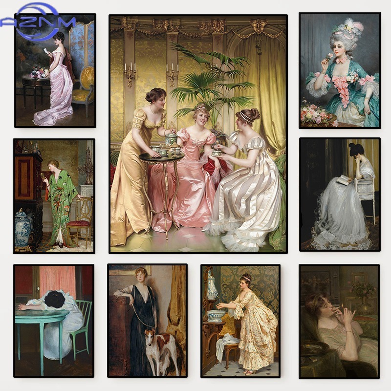 Plakat Portret Kobiety z Epoki – Vintage Fashion Art recenzja i cena