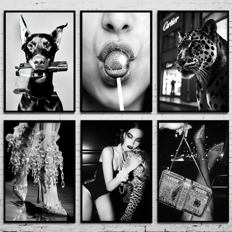 Czarno-biała moda, vintage, fo – Vintage Fashion Art recenzja i cena