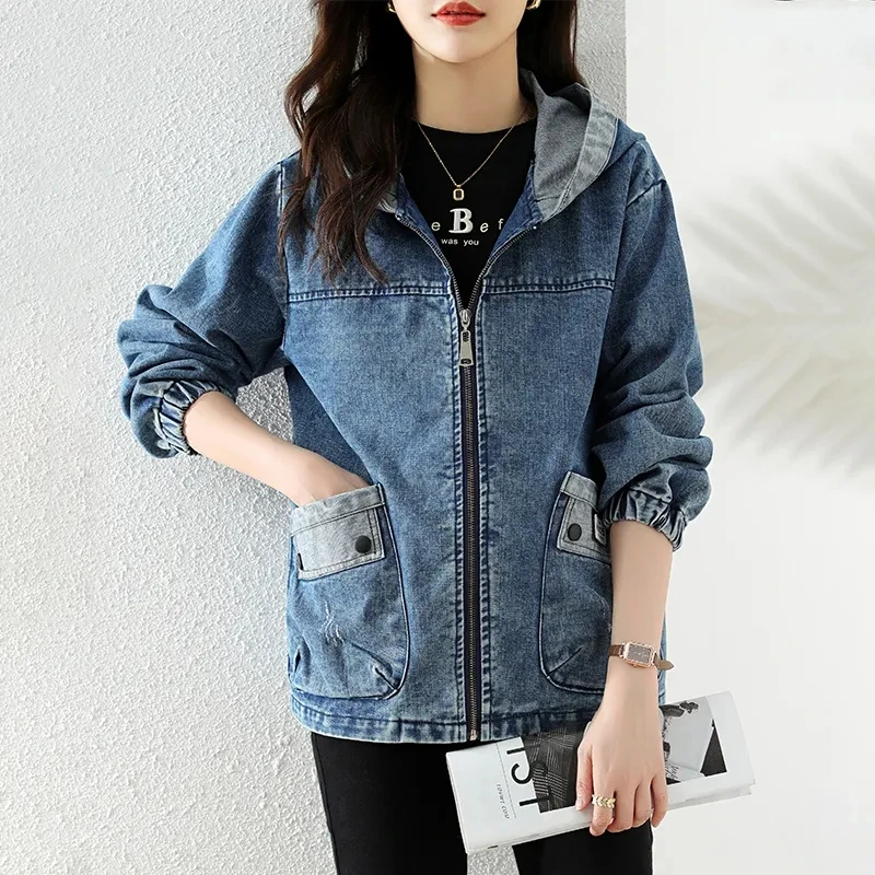Nowy zamek błyskawiczny damski – Patchwork Jean Jacket recenzja i cena