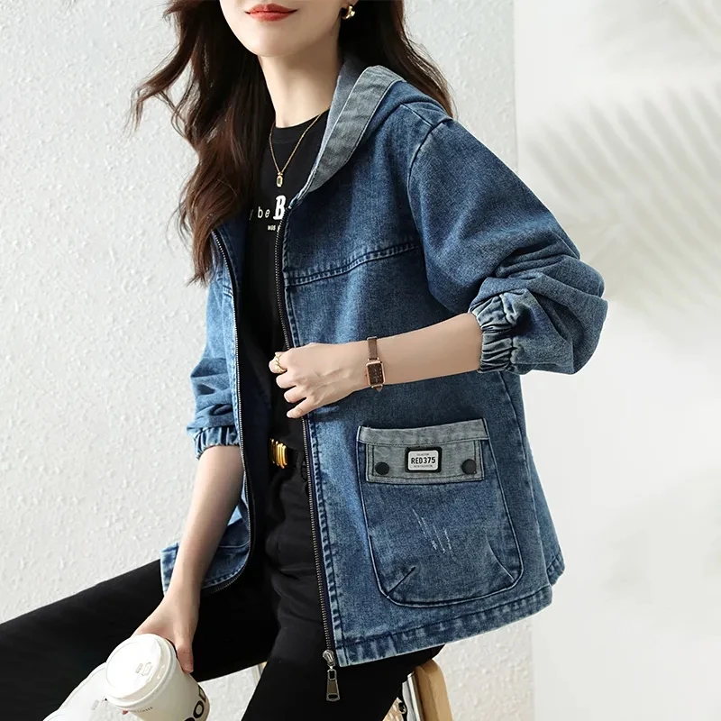 Nowy zamek błyskawiczny damski – Patchwork Jean Jacket recenzja i cena