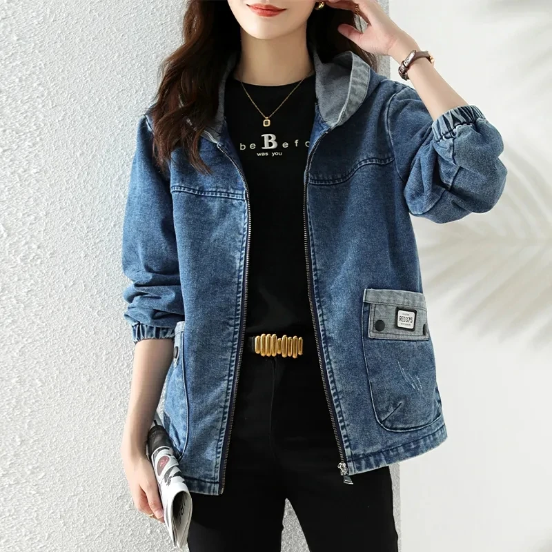Nowy zamek błyskawiczny damski – Patchwork Jean Jacket recenzja i cena