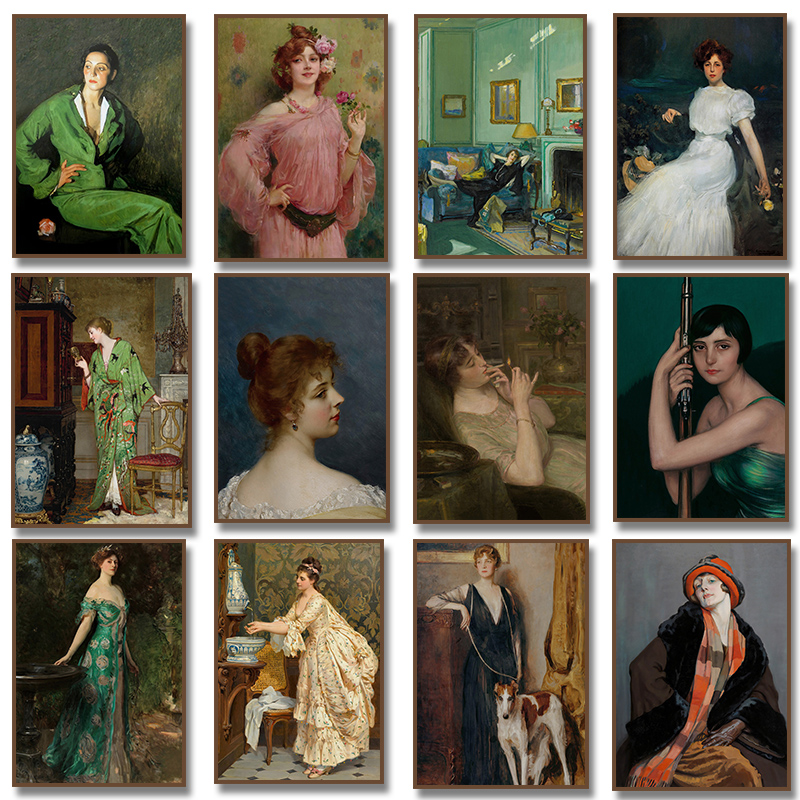 Plakat z portretem kobiet z ep – Vintage Fashion Art recenzja i cena