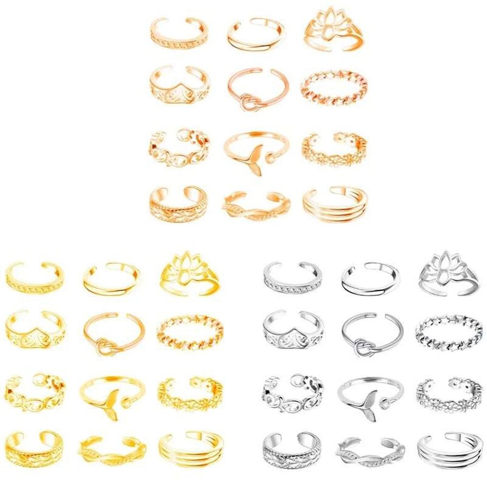 Aluminiowe ozdoby na stopy w s – Vintage Fashion Rings recenzja i cena