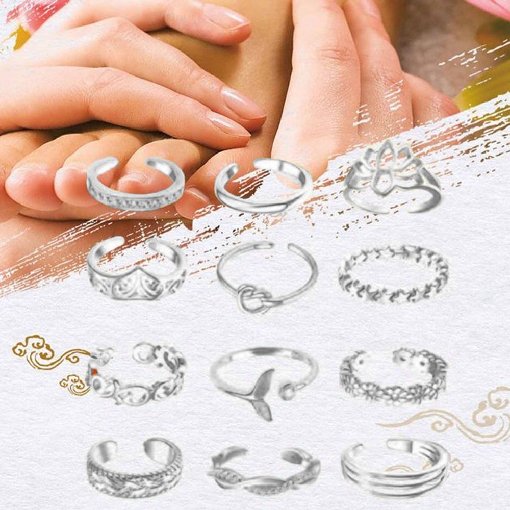Aluminiowe ozdoby na stopy w s – Vintage Fashion Rings recenzja i cena