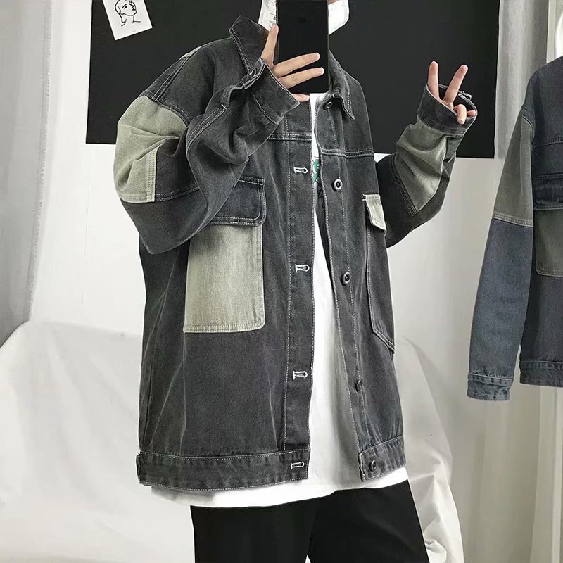 Męska kurtka dżinsowa oversize – Patchwork Jean Jacket recenzja i cena