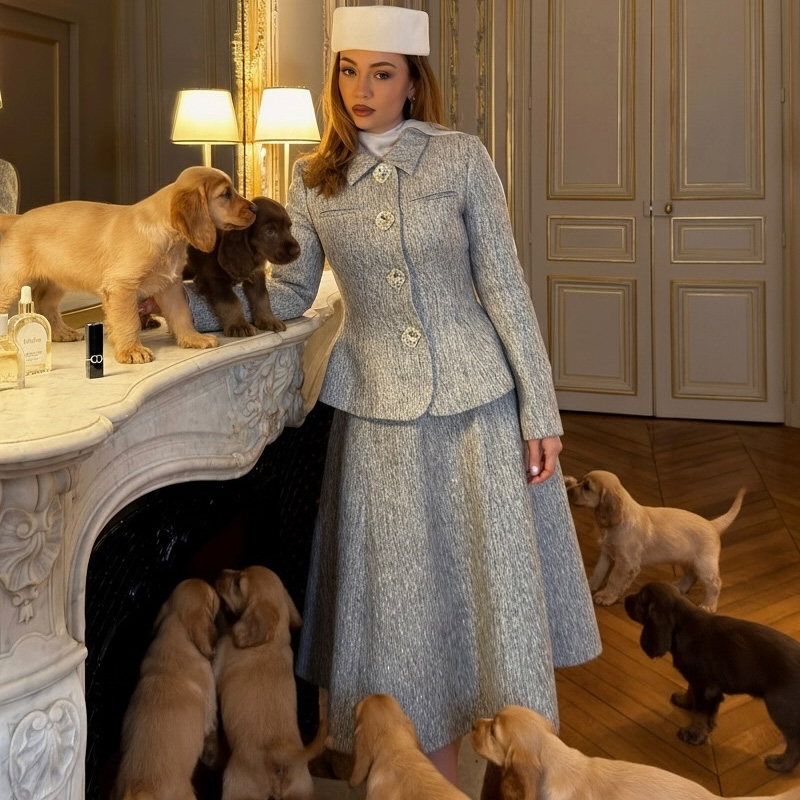 Damski krótki żakiet z kołnier – Vintage Fashion Pieces recenzja i cena