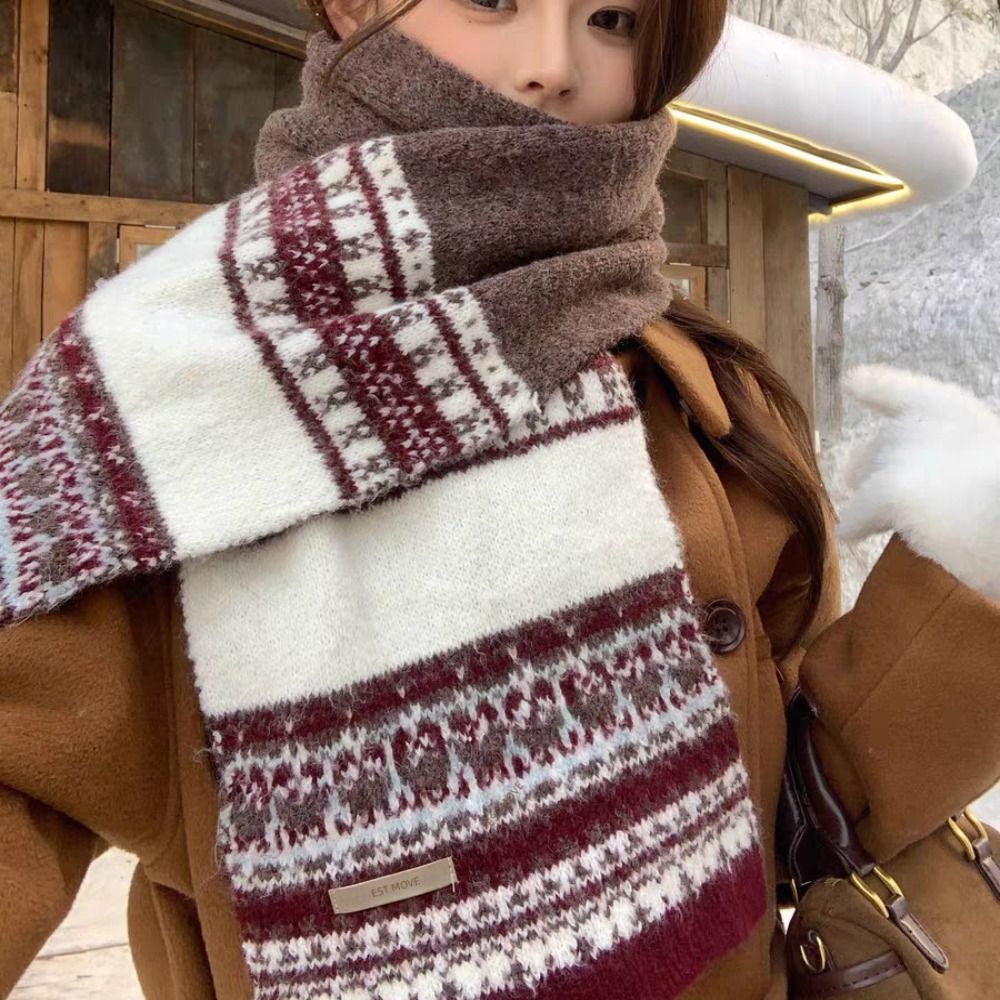 Nowy szal w kratkę Fair Isle,  – Vintage Fashion Faire recenzja i cena