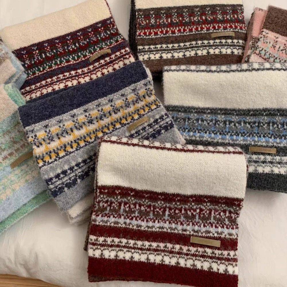 Nowy szal w kratkę Fair Isle,  – Vintage Fashion Faire recenzja i cena