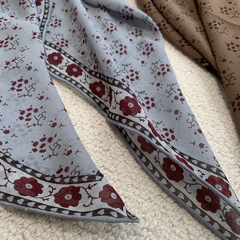 Jedwabna apaszka bandana w kwi – Vintage Fashion Rings recenzja i cena
